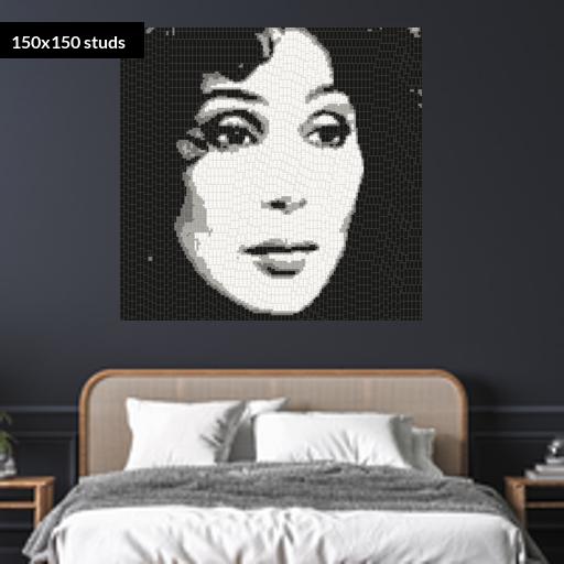 150*150studs, 120*120cm, 47.25*47.25inch