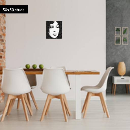 50*50studs, 40*40cm, 15.75*15.75inch
