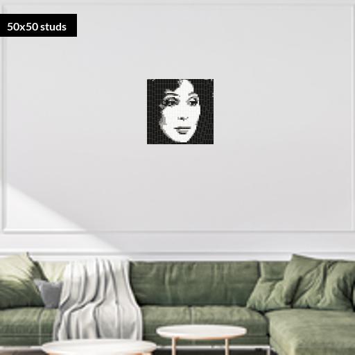 50*50studs, 40*40cm, 15.75*15.75inch