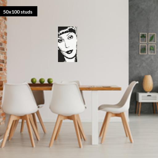 50*100studs, 40*80cm, 15.75*31.5inch