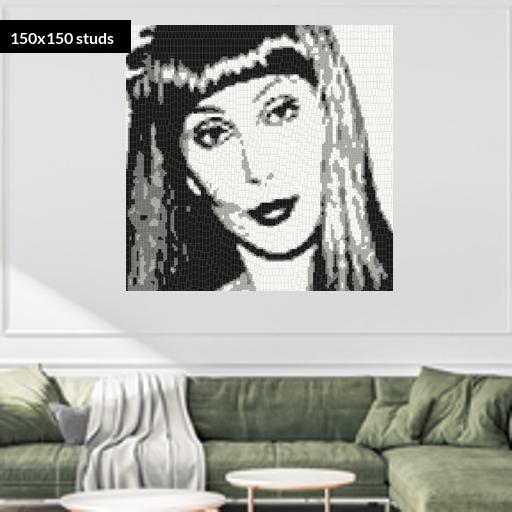 150*150studs, 120*120cm, 47.25*47.25inch