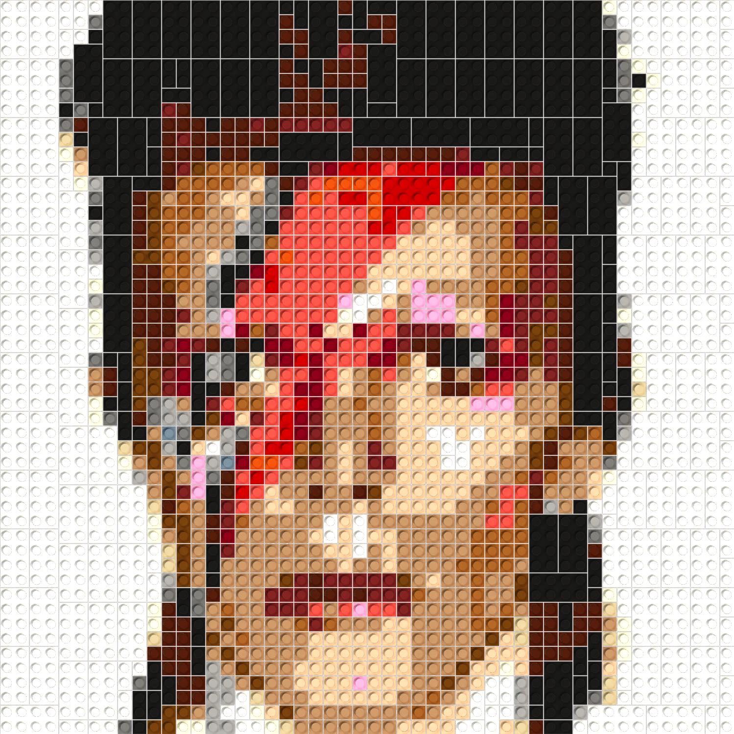 50*50studs, 40*40cm, 15.75*15.75inch