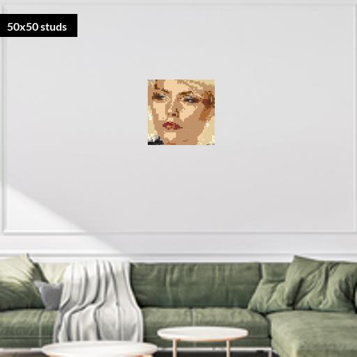 50*50studs, 40*40cm, 15.75*15.75inch