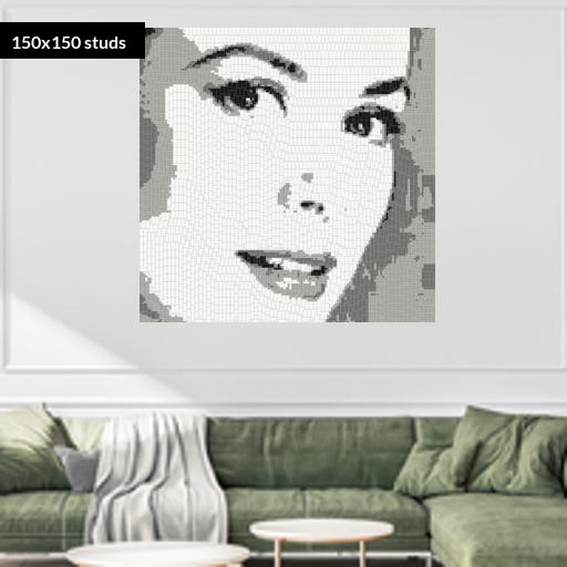 150*150studs, 120*120cm, 47.25*47.25inch