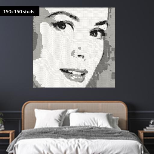 150*150studs, 120*120cm, 47.25*47.25inch