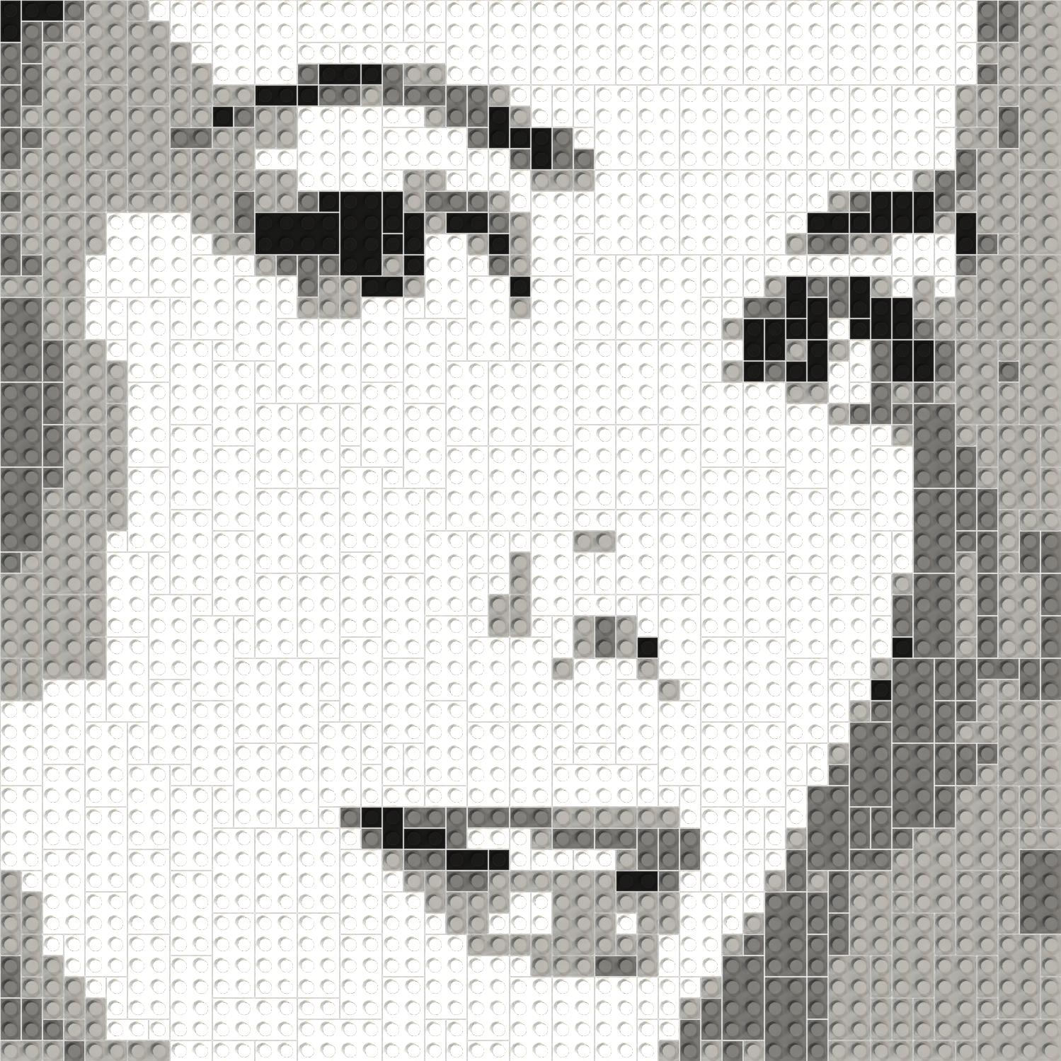 50*50studs, 40*40cm, 15.75*15.75inch