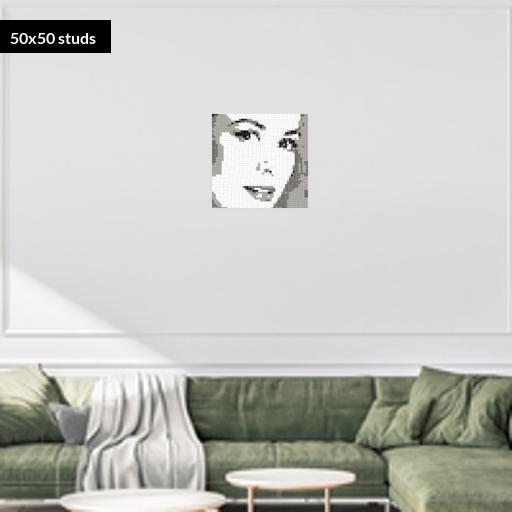 50*50studs, 40*40cm, 15.75*15.75inch