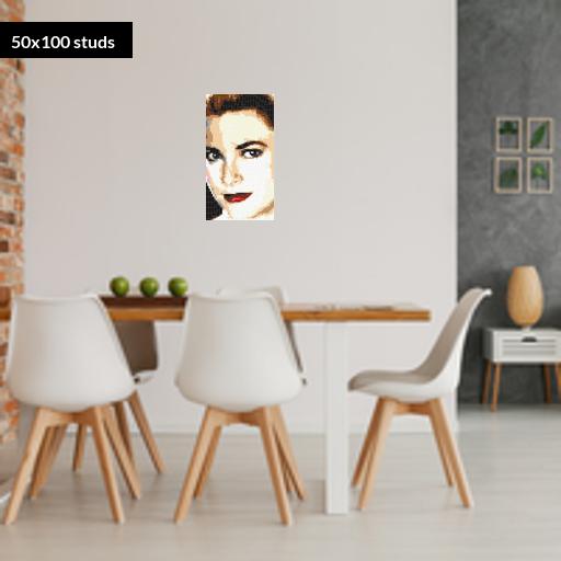 50*100studs, 40*80cm, 15.75*31.5inch