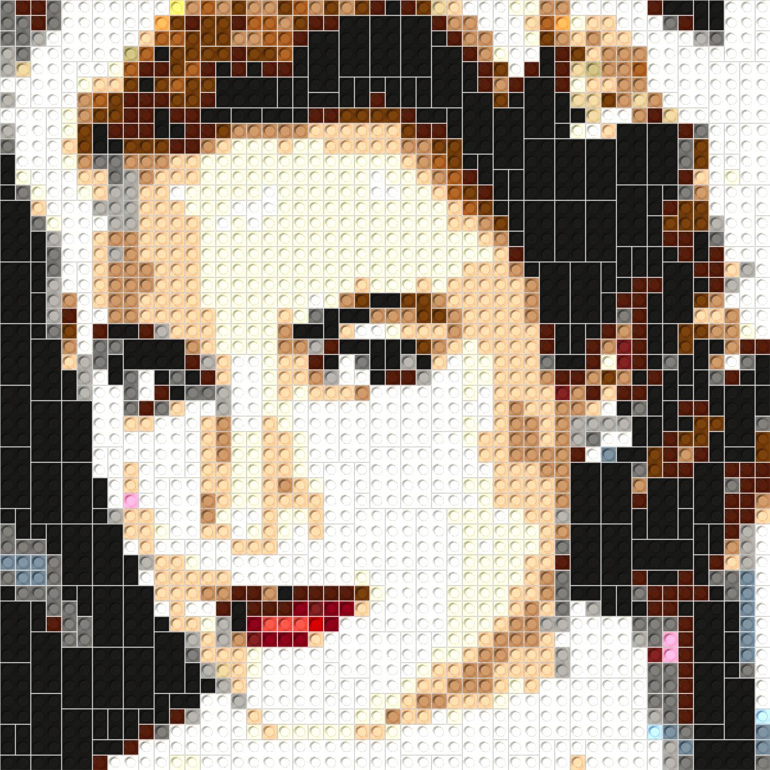 50*50studs, 40*40cm, 15.75*15.75inch