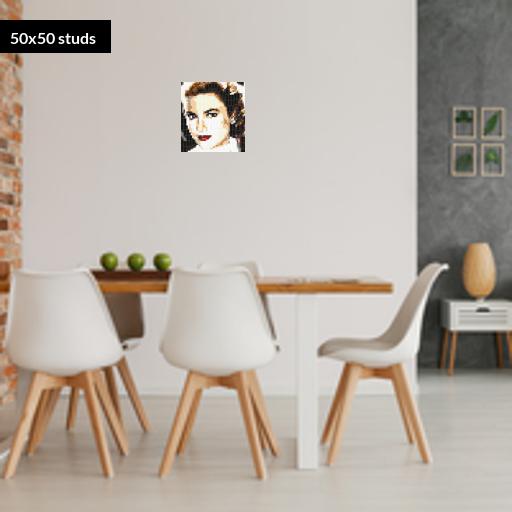 50*50studs, 40*40cm, 15.75*15.75inch