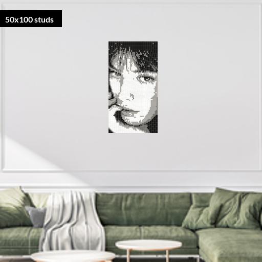 50*100studs, 40*80cm, 15.75*31.5inch