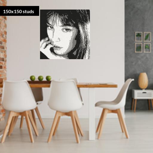 150*150studs, 120*120cm, 47.25*47.25inch