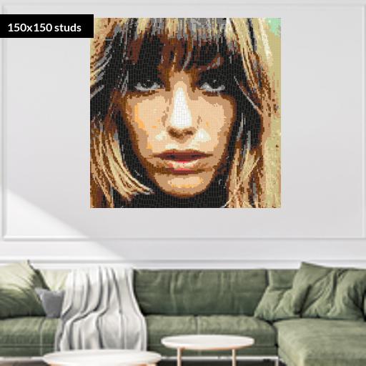 150*150studs, 120*120cm, 47.25*47.25inch