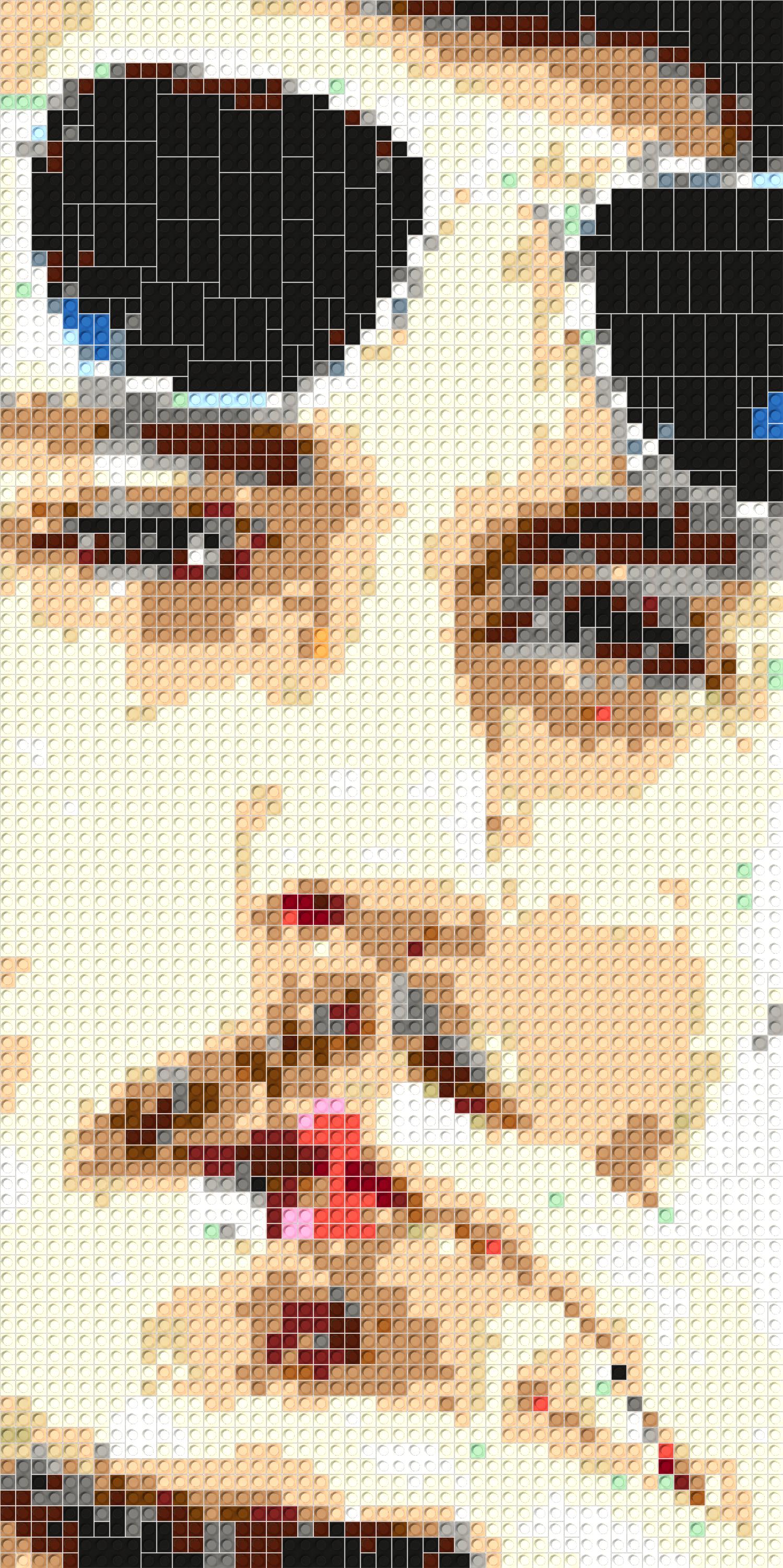 50*100studs, 40*80cm, 15.75*31.5inch