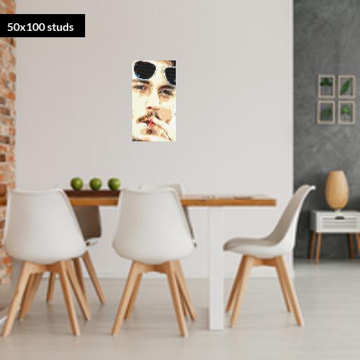 50*100studs, 40*80cm, 15.75*31.5inch
