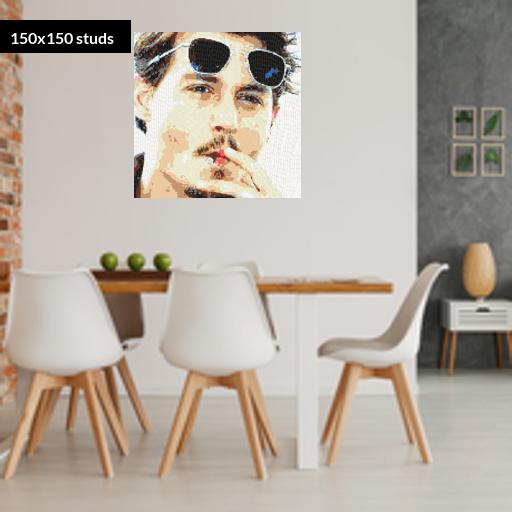 150*150studs, 120*120cm, 47.25*47.25inch