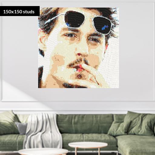 150*150studs, 120*120cm, 47.25*47.25inch