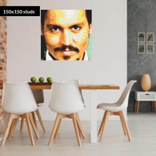 150*150studs, 120*120cm, 47.25*47.25inch