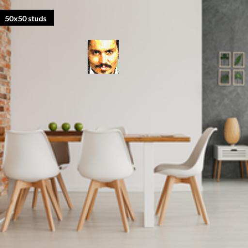 50*50studs, 40*40cm, 15.75*15.75inch