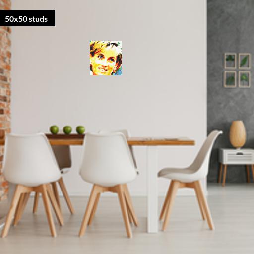 50*50studs, 40*40cm, 15.75*15.75inch