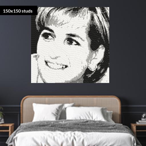150*150studs, 120*120cm, 47.25*47.25inch