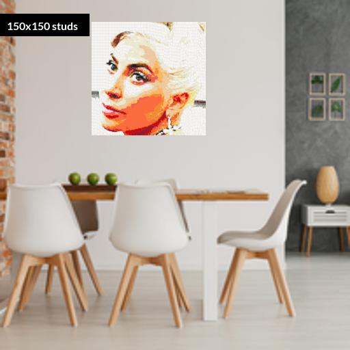 150*150studs, 120*120cm, 47.25*47.25inch