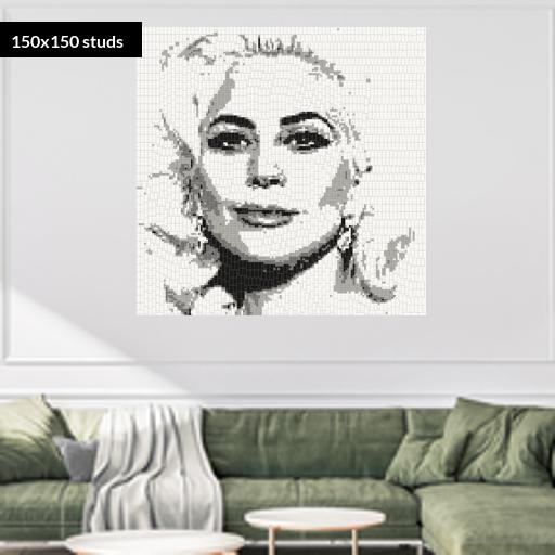 150*150studs, 120*120cm, 47.25*47.25inch