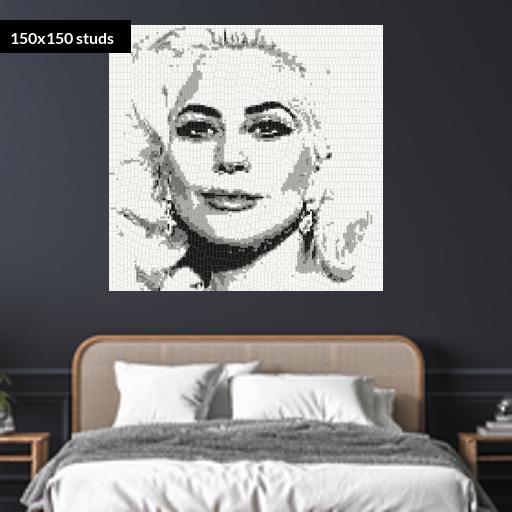 150*150studs, 120*120cm, 47.25*47.25inch