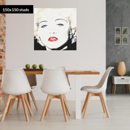 150*150studs, 120*120cm, 47.25*47.25inch
