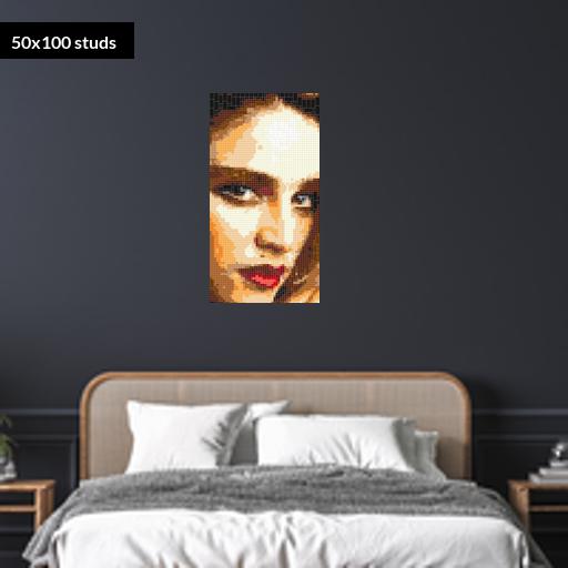 50*100studs, 40*80cm, 15.75*31.5inch