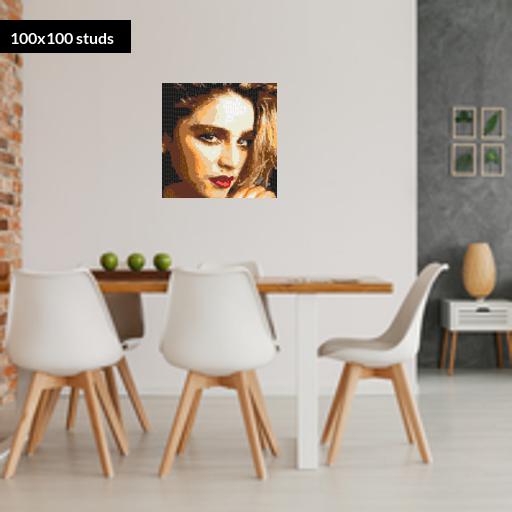 100*100studs, 80*80cm, 31.5*31.5inch