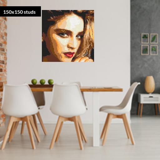 150*150studs, 120*120cm, 47.25*47.25inch