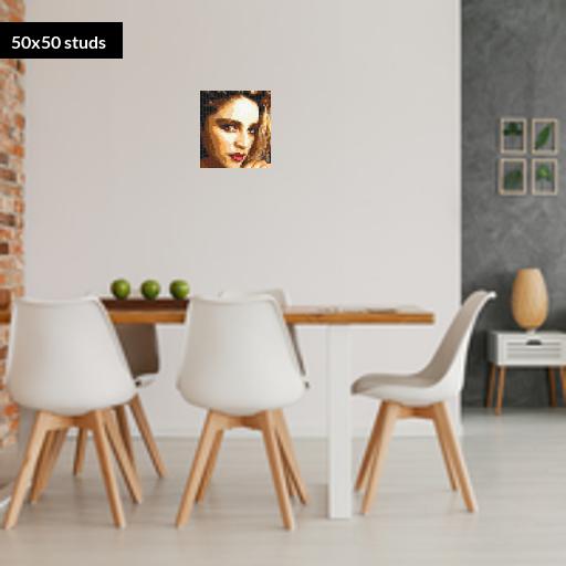 50*50studs, 40*40cm, 15.75*15.75inch