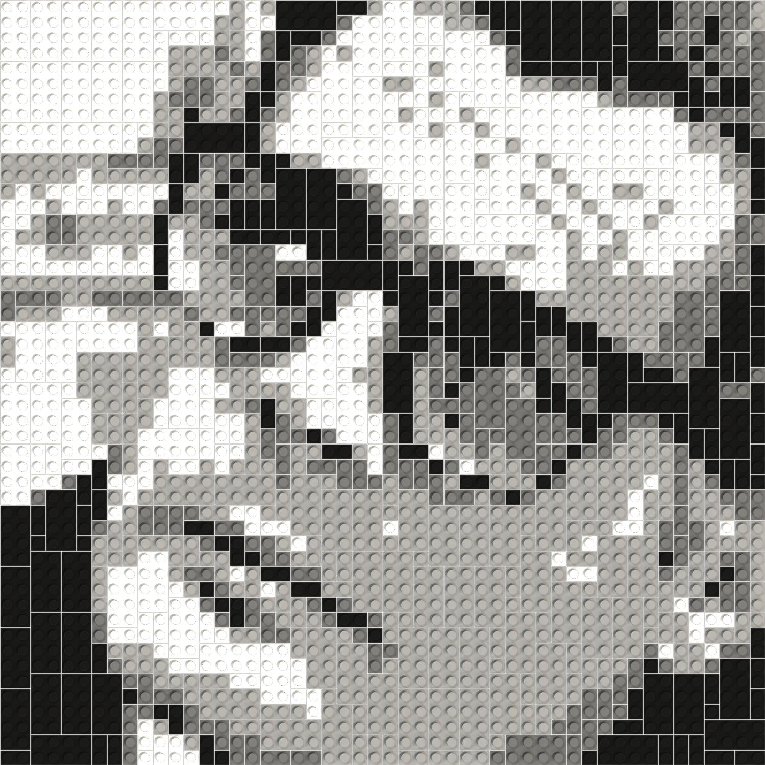 50*50studs, 40*40cm, 15.75*15.75inch