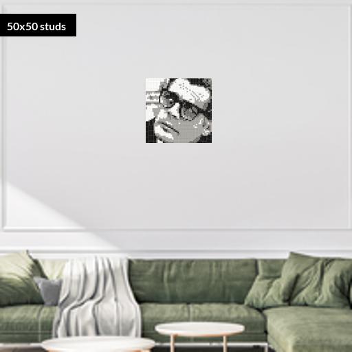 50*50studs, 40*40cm, 15.75*15.75inch