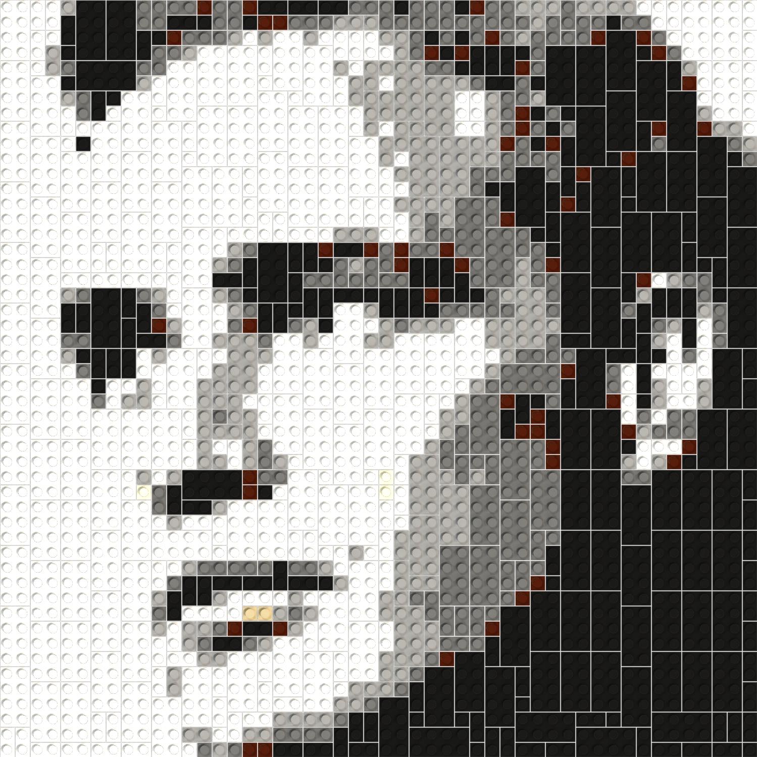 50*50studs, 40*40cm, 15.75*15.75inch