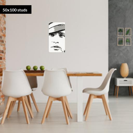 50*100studs, 40*80cm, 15.75*31.5inch