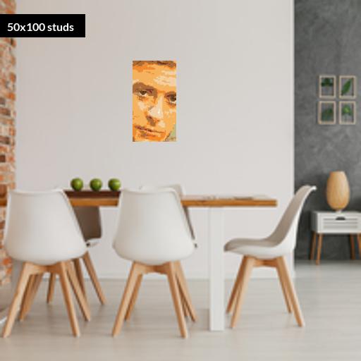 50*100studs, 40*80cm, 15.75*31.5inch