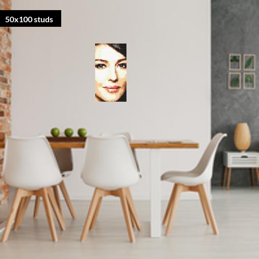 50*100studs, 40*80cm, 15.75*31.5inch