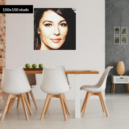 150*150studs, 120*120cm, 47.25*47.25inch