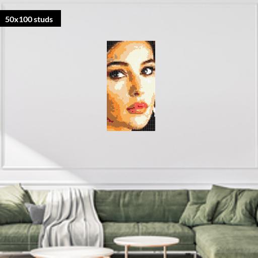 50*100studs, 40*80cm, 15.75*31.5inch