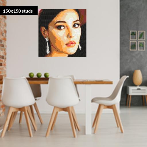 150*150studs, 120*120cm, 47.25*47.25inch
