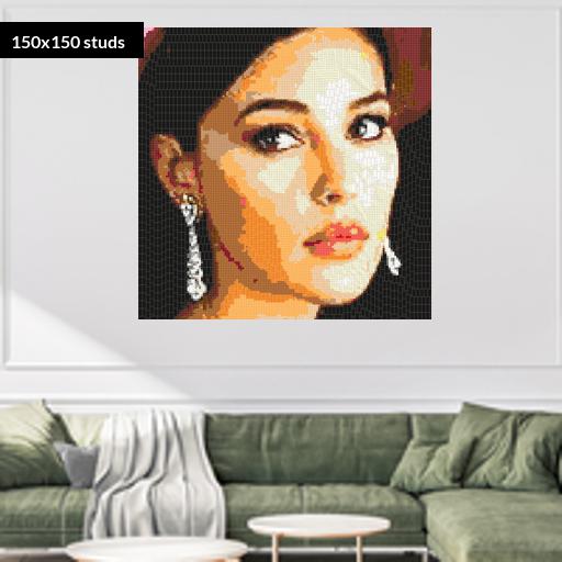 150*150studs, 120*120cm, 47.25*47.25inch