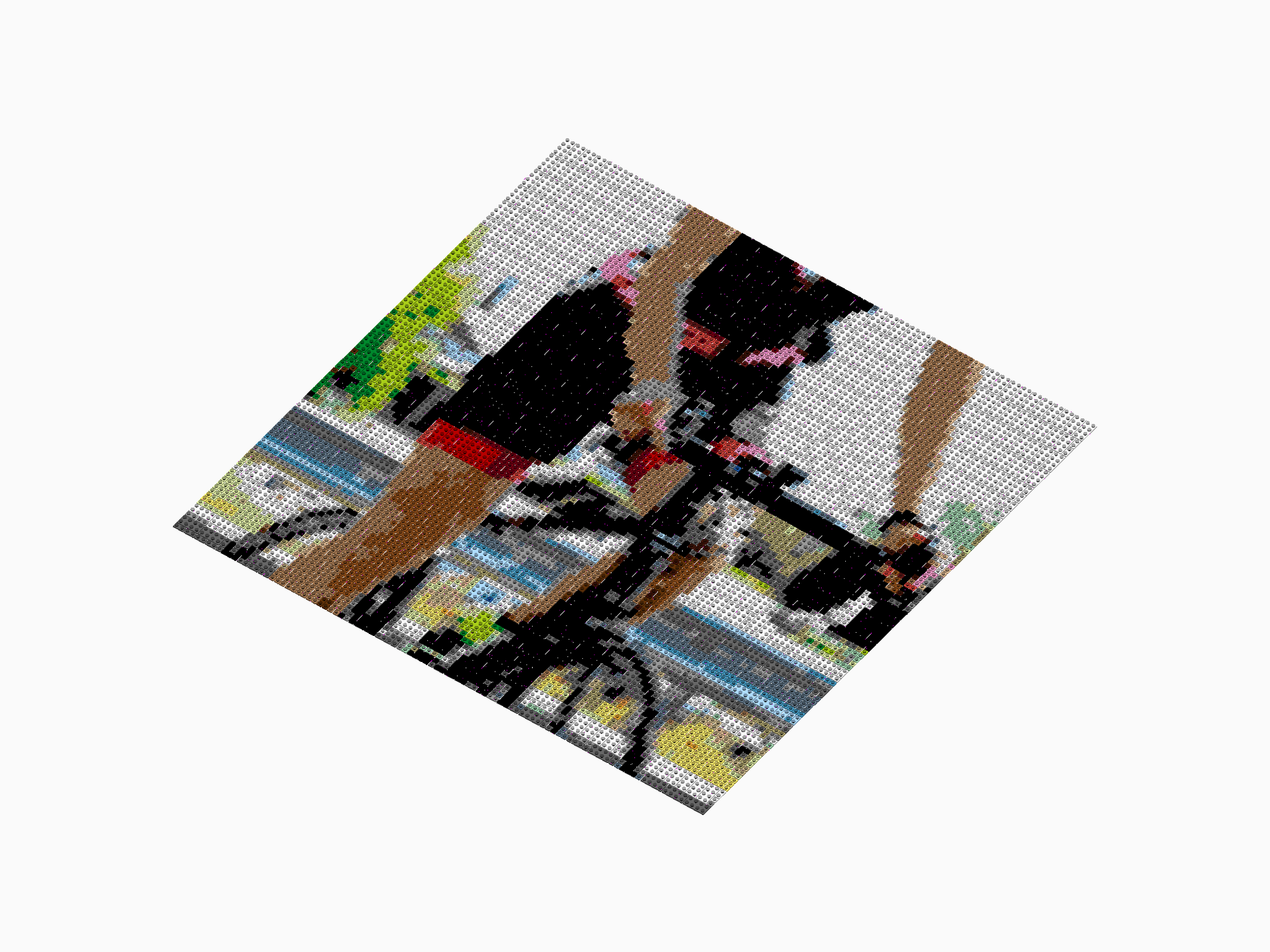 Custom Brick Mosaic