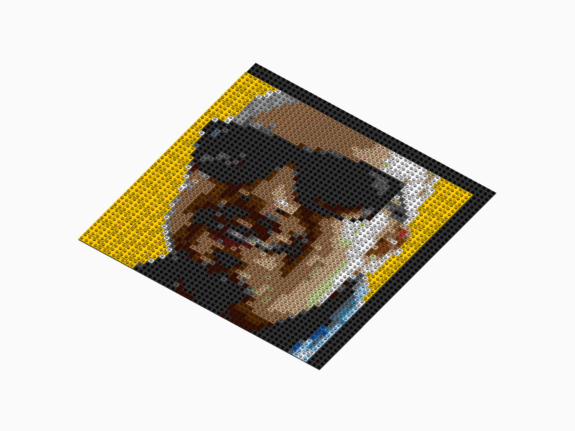 Custom Brick Mosaic