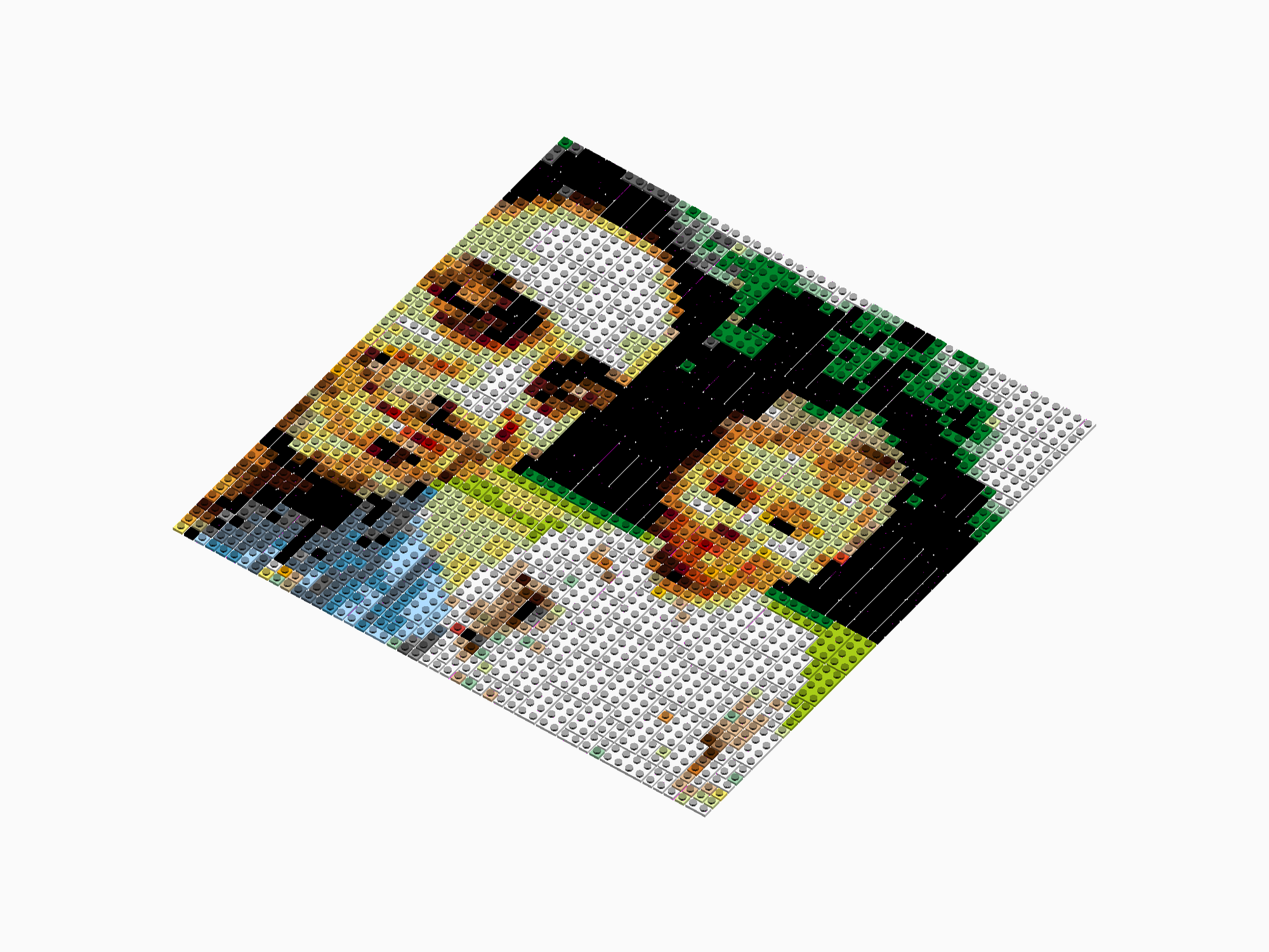 Custom Brick Mosaic