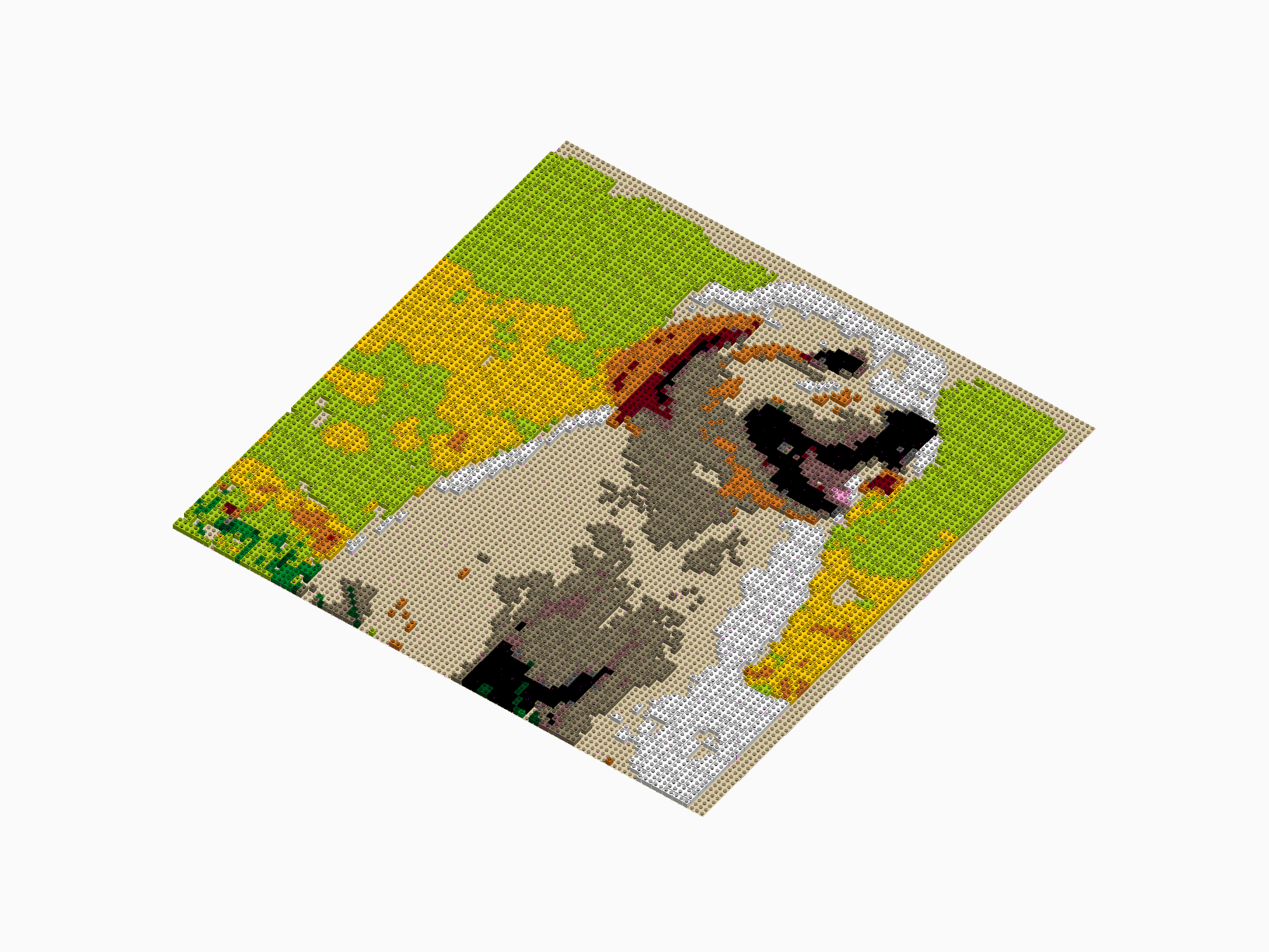 Custom Brick Mosaic