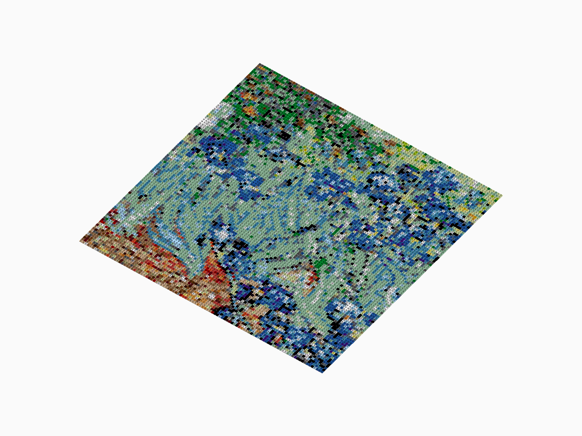 Custom Brick Mosaic