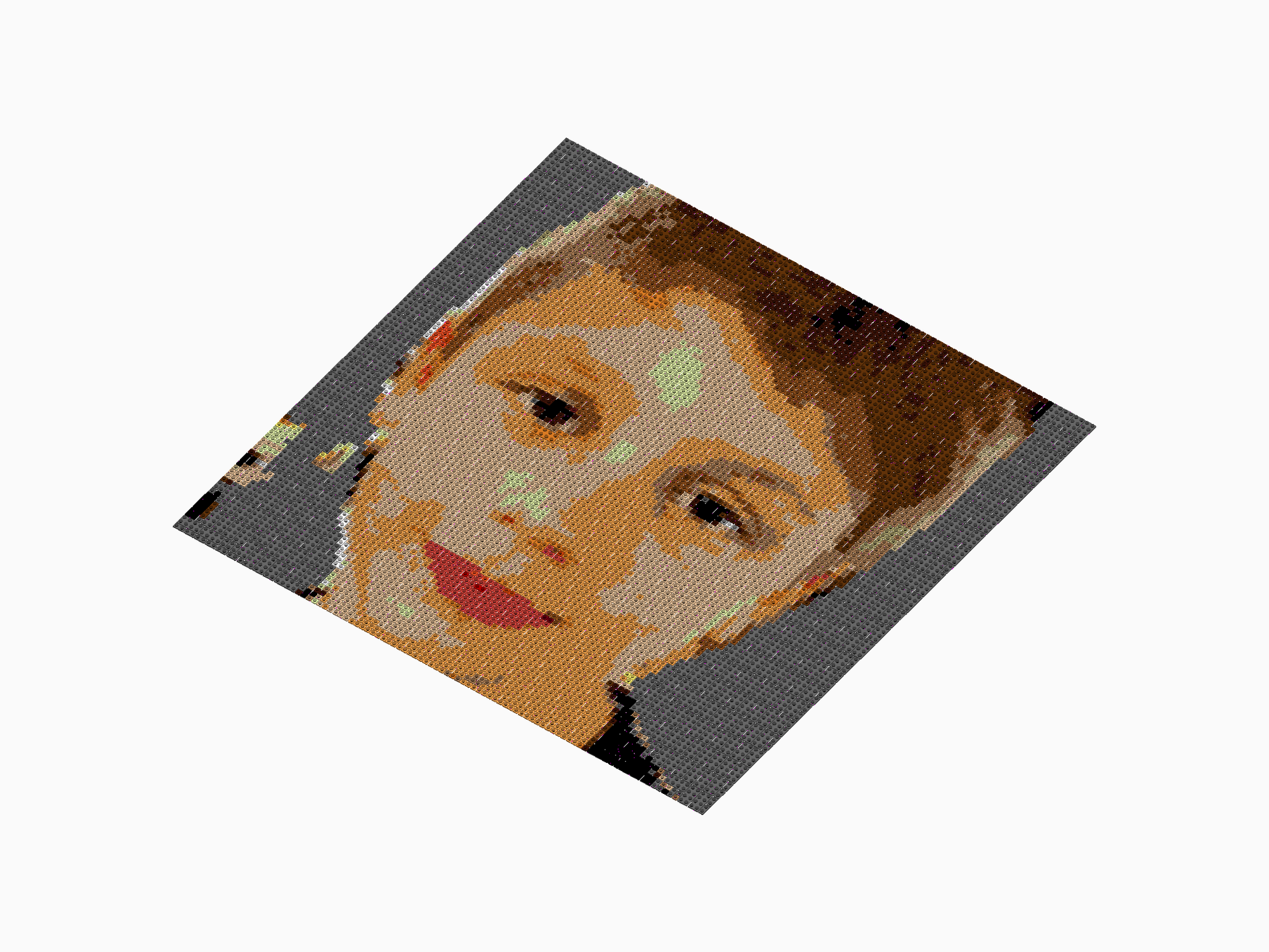 Custom Brick Mosaic