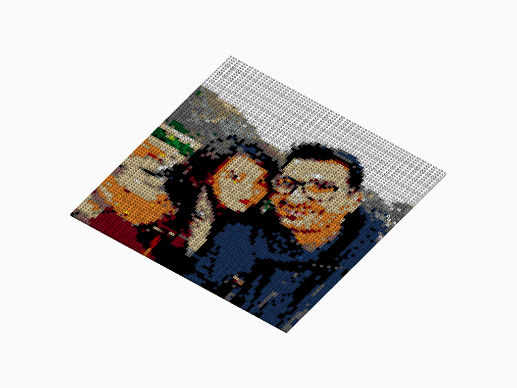 Custom Brick Mosaic